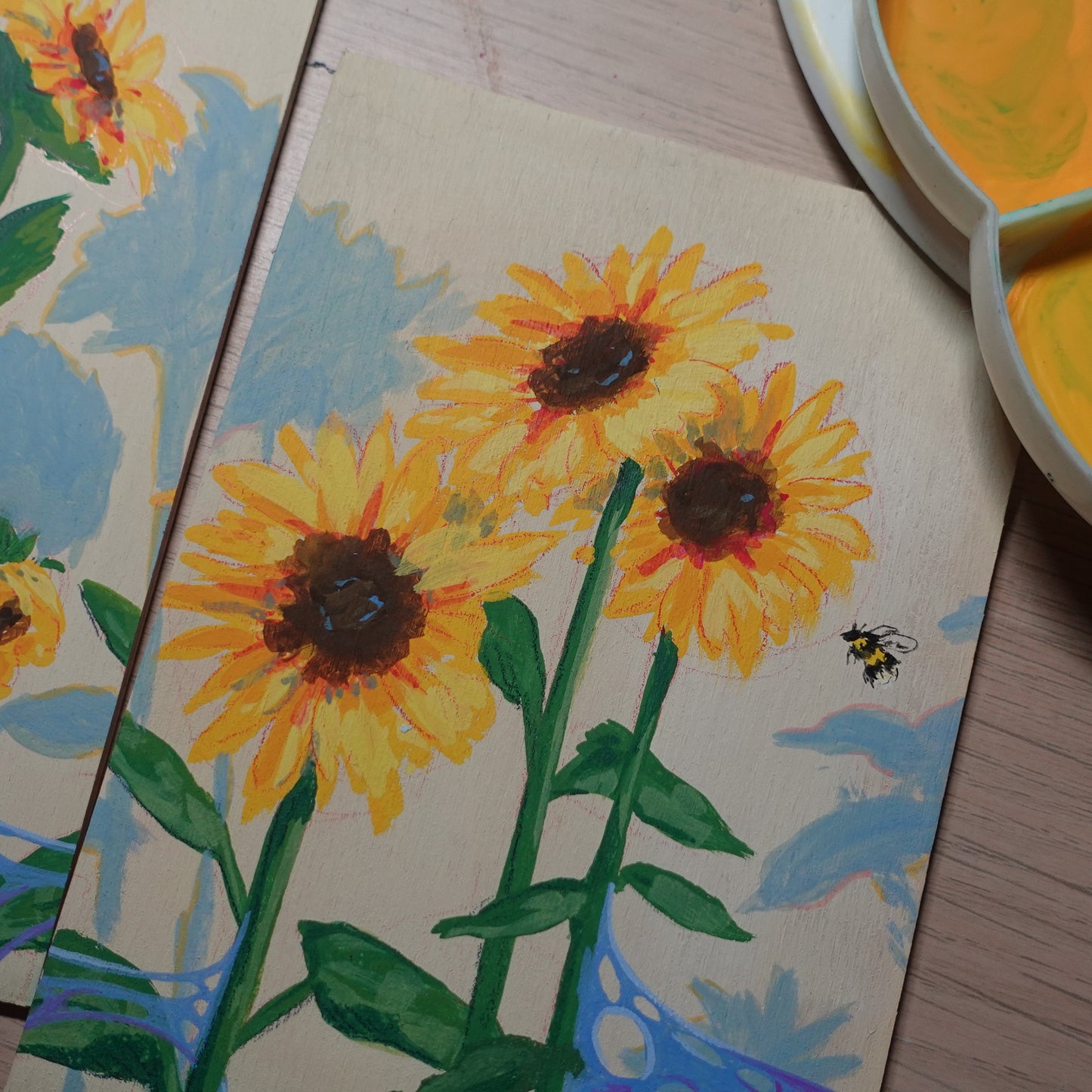 Tryptique Tournesols