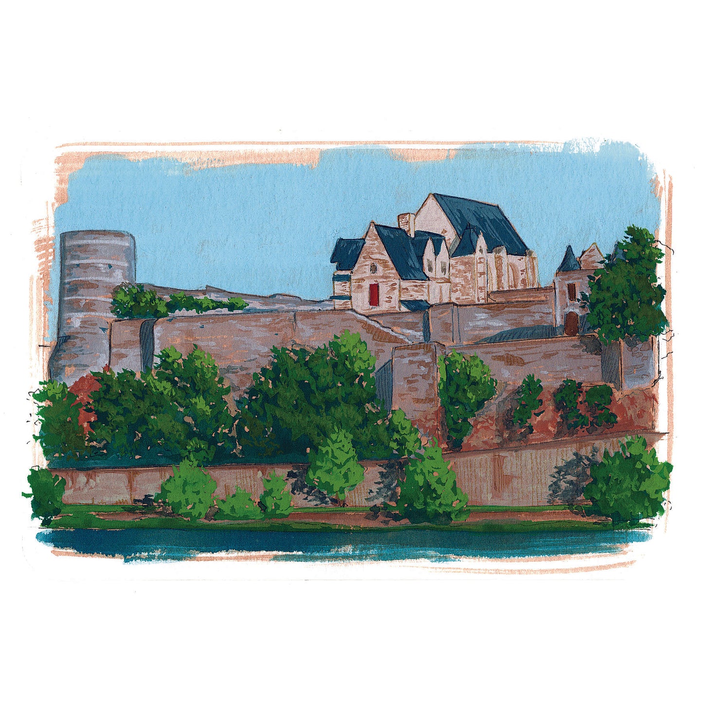 Angers - Château d'Angers et la Maine