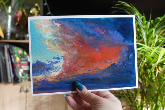Nuages rouges