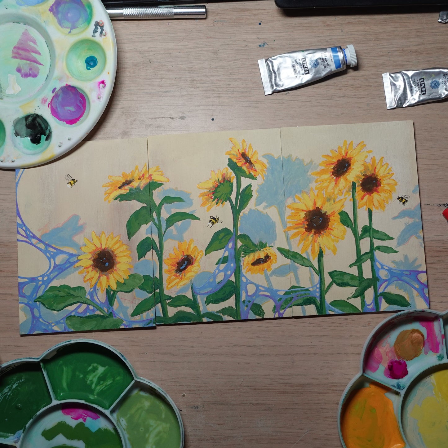 Tryptique Tournesols